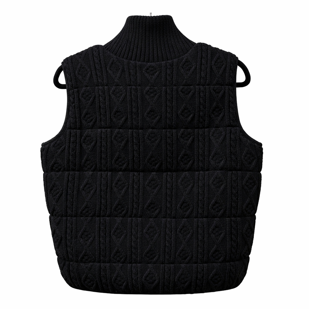 Lyssé Prudence Reversible Puffer Sweater Vest Black Large MSRP $158 - Picture 5 of 12